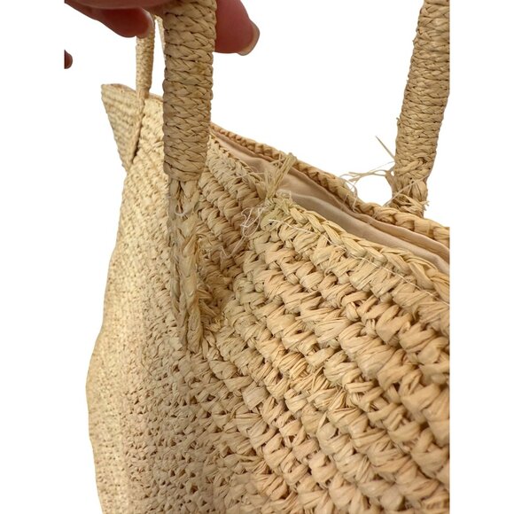 Hat Attack Jane Raffia Tote NWOT - Picture 8 of 9